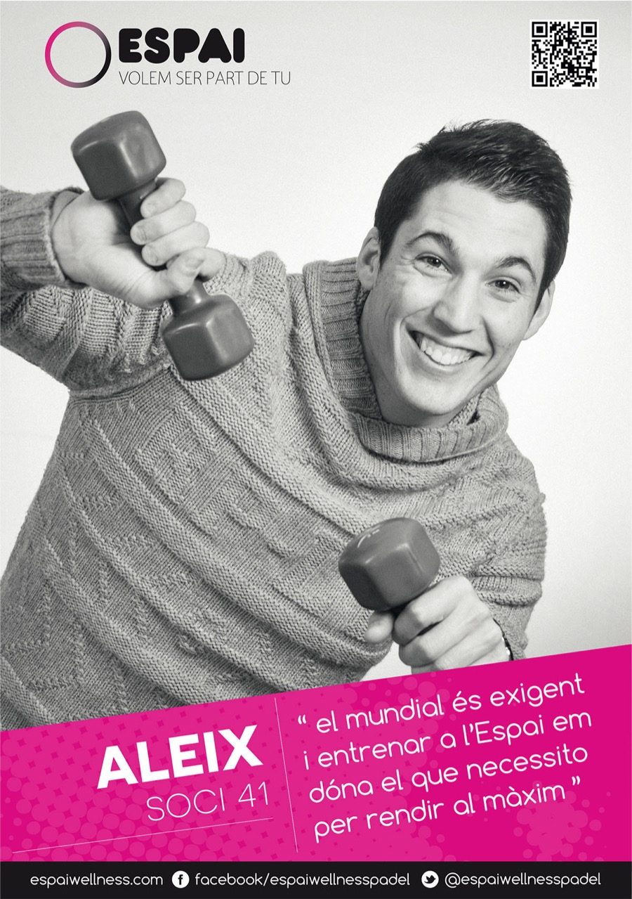Mupi Espaiwellness · Aleix, soci 41